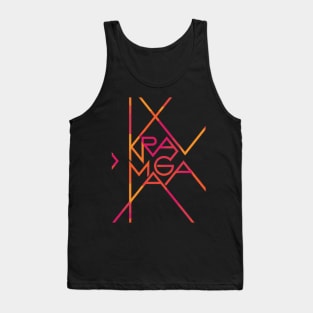 Krav Maga Sharp Colorful Letters Tank Top